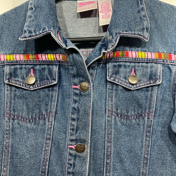 Barbie Jacket, Vintage Denim, “Girls Can Do Anything” Embroidery, Size 12 - Picture 6 of 16